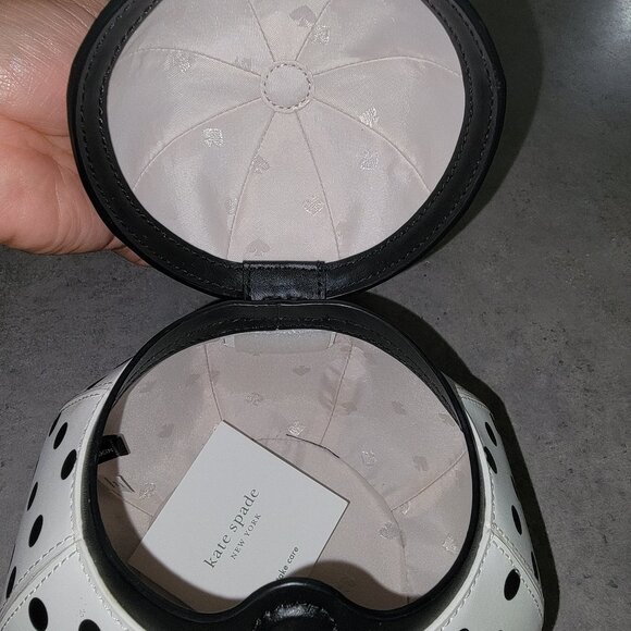 Kate Spade - Polka Dot Tea Pot Kettle Bag, Black & White - Picture 5 of 8